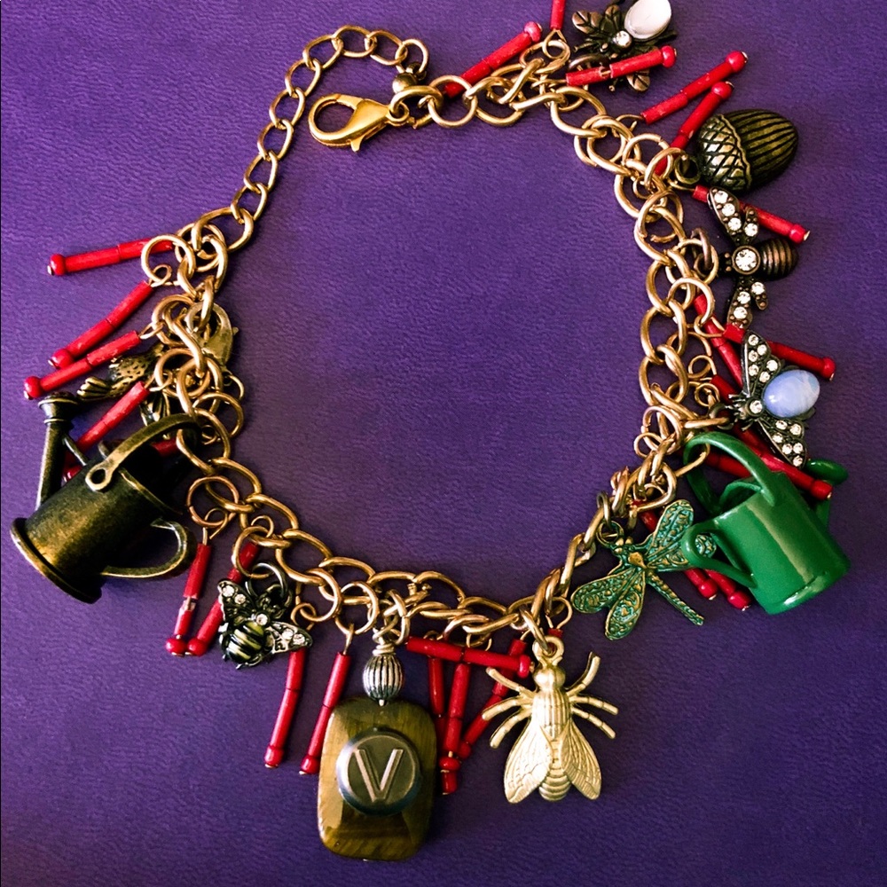 Garden variety charm bracelet